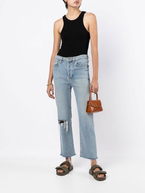 AGOLDE Bailey round neck tank top - Black