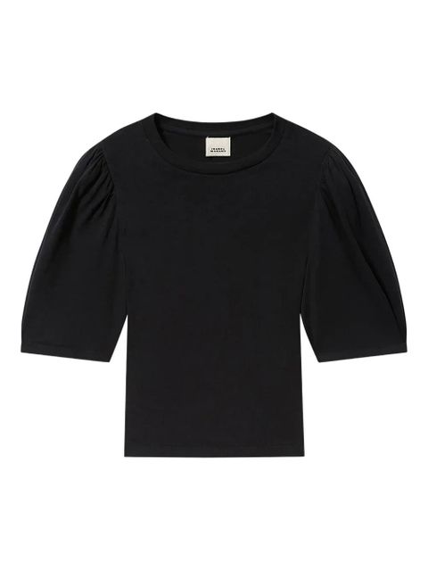 ISABEL MARANT Maeliss Tee puff-sleeve T-shirt - Black - zdjęcie produktu nr 1