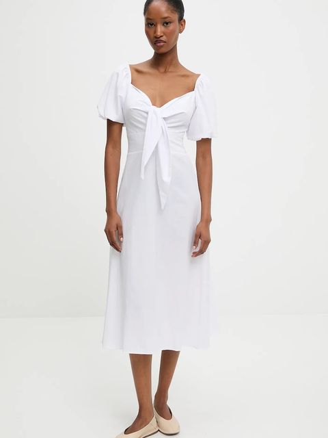 Answear.LAB sukienka kolor biały mini prosta - zdjęcie produktu nr 1