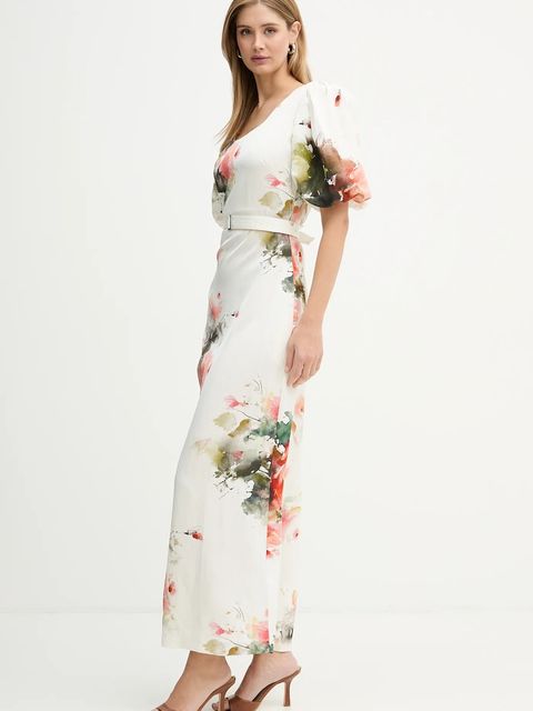 Silvian Heach sukienka z dodatkiem lnu HALCYON - zdjęcie produktu nr 2