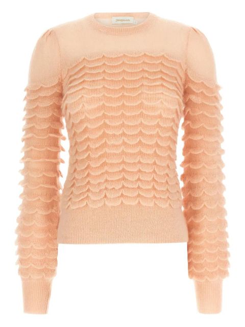 ZIMMERMANN Hypnotic Scallop sweater - Pink - zdjęcie produktu nr 1