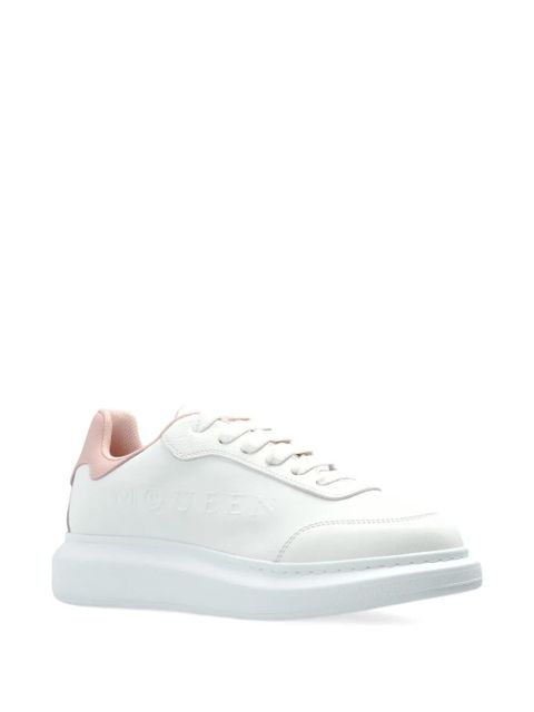 Alexander McQueen Oversized embossed-logo platform sneakers - White