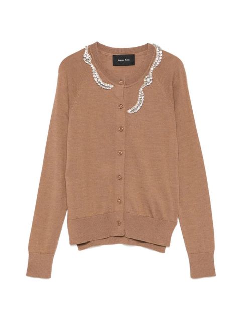 Simone Rocha embellished cardigan - Brown - zdjęcie produktu nr 1