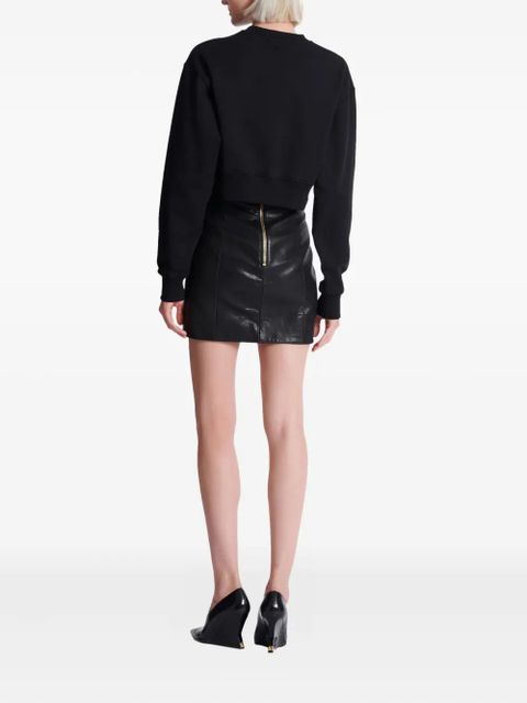 Balmain printed cotton sweatshirt - Black
