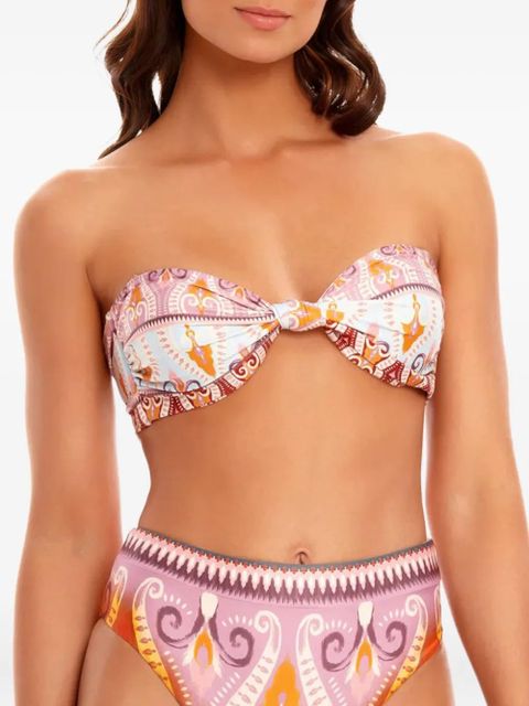Agua By Agua Bendita Leva Lucille patterned bikini top - Neutrals - zdjęcie produktu nr 2