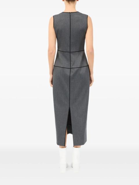 MM6 Maison Margiela panelled sleeveless dress - Grey - zdjęcie produktu nr 2