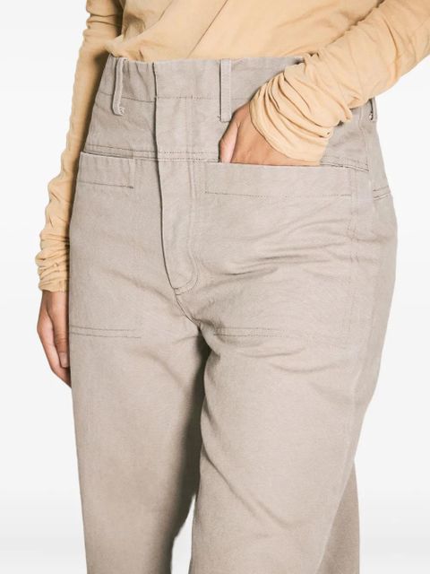 ENTIRE STUDIOS cotton flared trousers - Neutrals