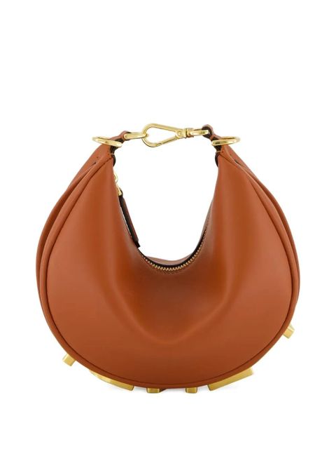 FENDI mini Fendigraph leather cross body bag - Brown - zdjęcie produktu nr 2