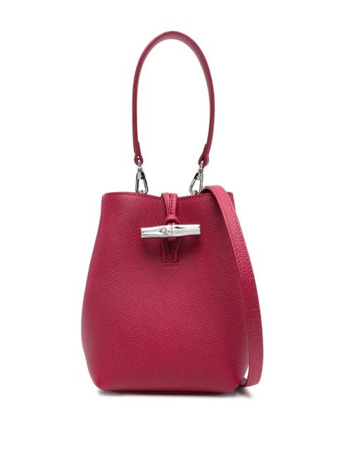 Longchamp xs Le Roseau bucket bag - Red