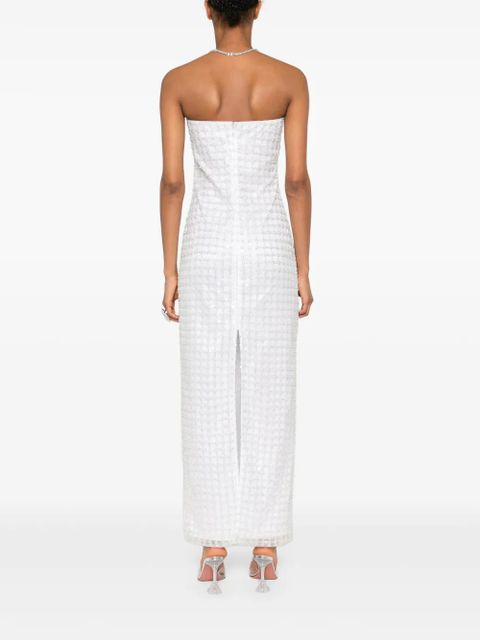 ROTATE BIRGER CHRISTENSEN sequin-embellished midi dress - White - zdjęcie produktu nr 2