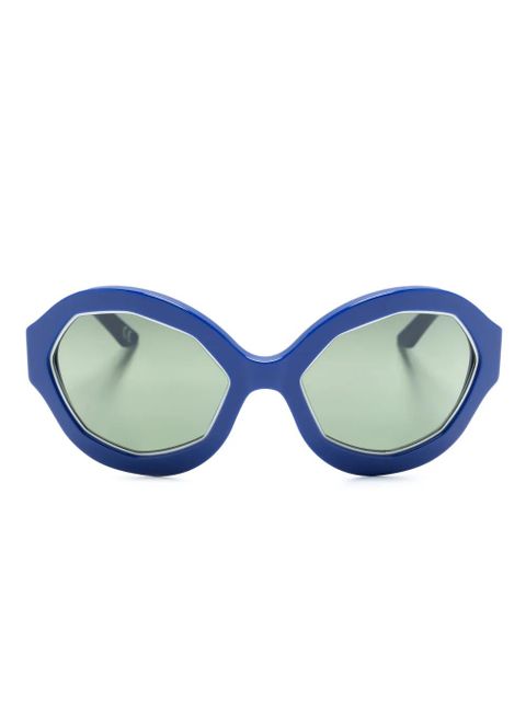 Marni Eyewear Cumulus Cloud oval-frame sunglasses - Blue - zdjęcie produktu nr 1