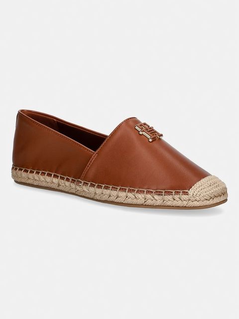 Tommy Hilfiger espadryle damskie TH LOGO LEATHER ESPADRILLE - zdjęcie produktu nr 1