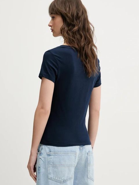 Tommy Jeans t-shirt bawełniany 2-pack damski kolor granatowy DW0DW21367