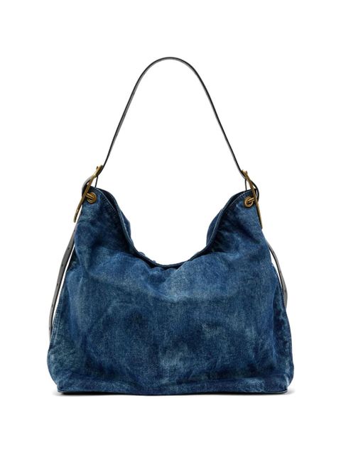 Diesel D-Line denim shoulder bag - Blue - zdjęcie produktu nr 1