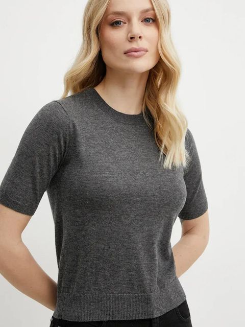 Weekend Max Mara kardigan wełniany damski kolor szary lekki 2515381011600 - zdjęcie produktu nr 2