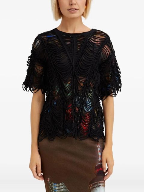 Jean Paul Gaultier double-layered T-shirt - Black - zdjęcie produktu nr 1