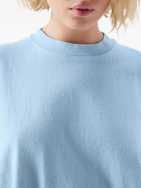 American Vintage raw-edge drop-shoulder T-shirt - Blue