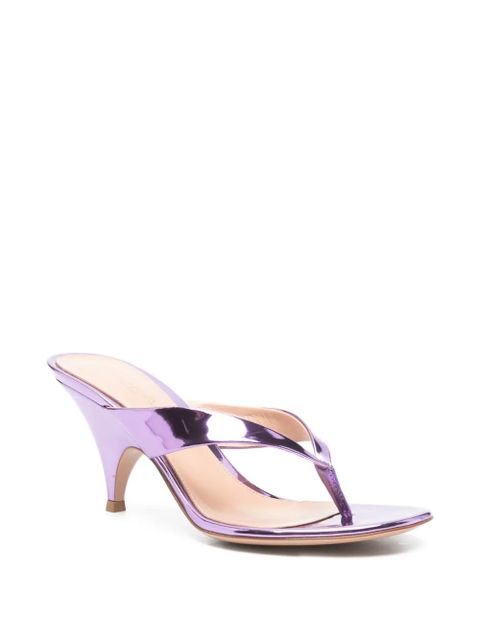 Gianvito Rossi Sofia metallic thong sandals - Purple - zdjęcie produktu nr 2
