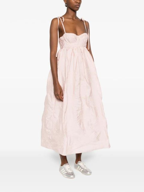Cecilie Bahnsen Alena midi dress - Pink
