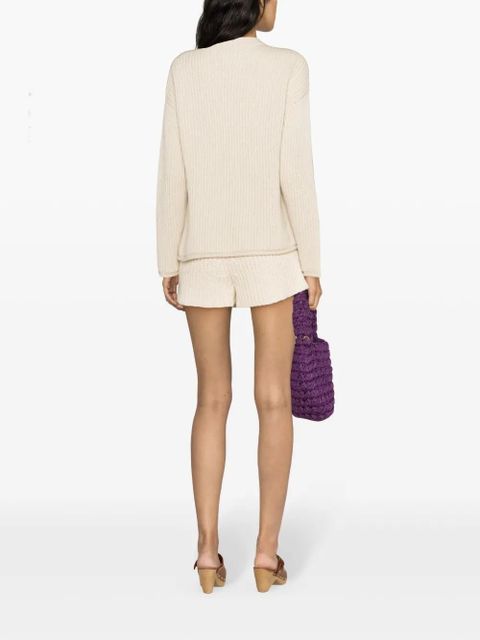 Alanui Finest ribbed-knit jumper - Neutrals