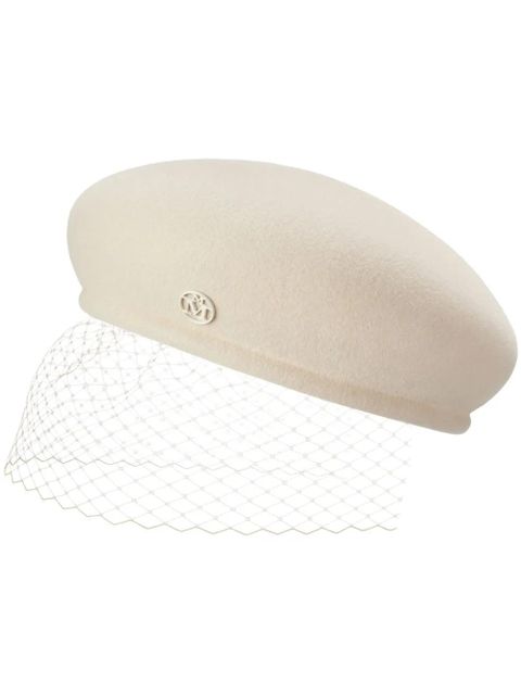 Maison Michel New Bonnie Veil beret - Neutrals - zdjęcie produktu nr 1
