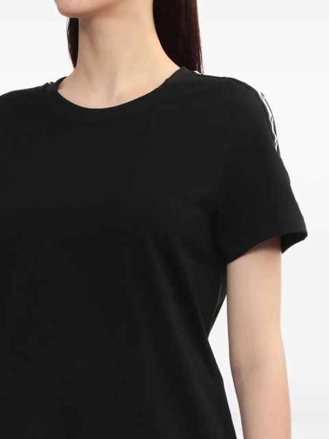 3.1 Phillip Lim asymmetrical shoulder-embellished t-shirt - Black
