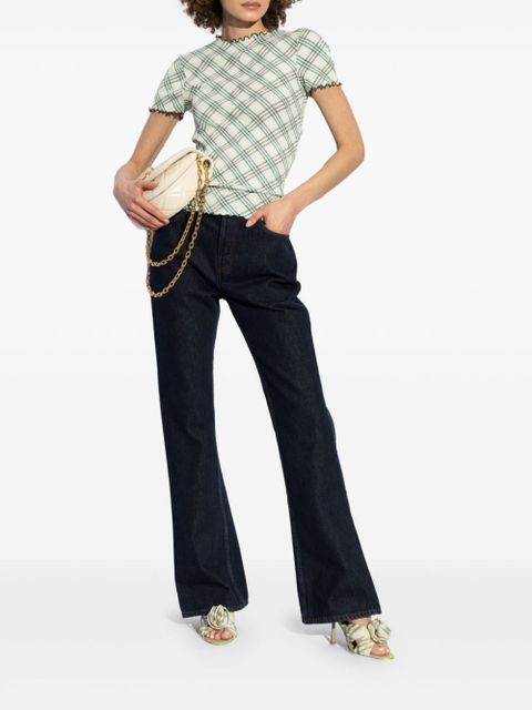 Burberry 90mm Mews Rose mules - Green