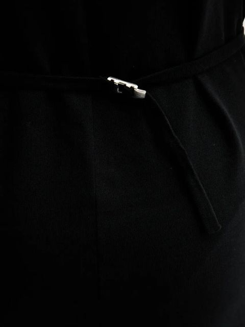 Pinko sukienka bawełniana kolor czarny mini prosta 105220 A2M2