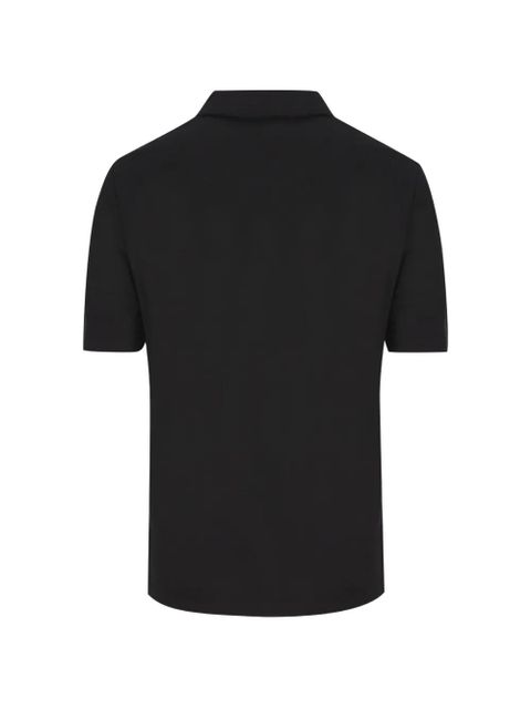 Loro Piana buttoned polo top - Black
