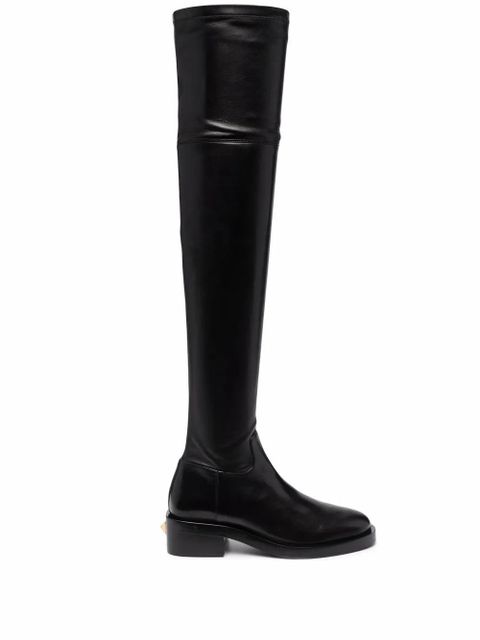 Valentino Garavani 30mm Roman Stud over-the-knee boots - Black - zdjęcie produktu nr 1