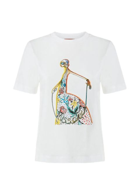 Missoni print short-sleeve T-shirt - White - zdjęcie produktu nr 1