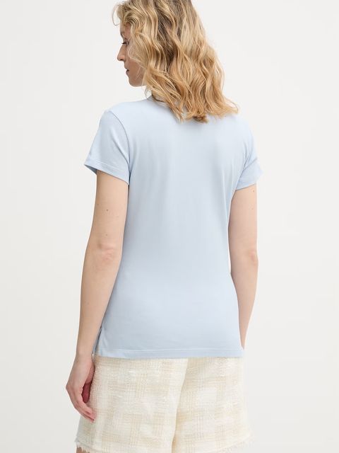 Karl Lagerfeld polo damskie bawełniane z elastanem - zdjęcie produktu nr 1