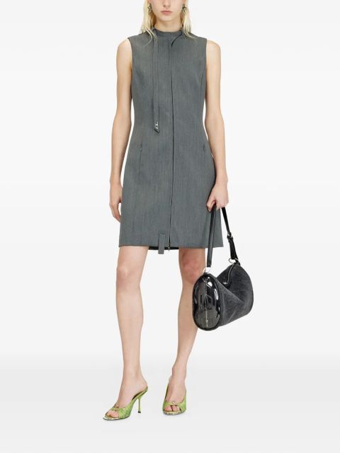 Diesel D-Ruvan sleeveless zip mini dress - Grey