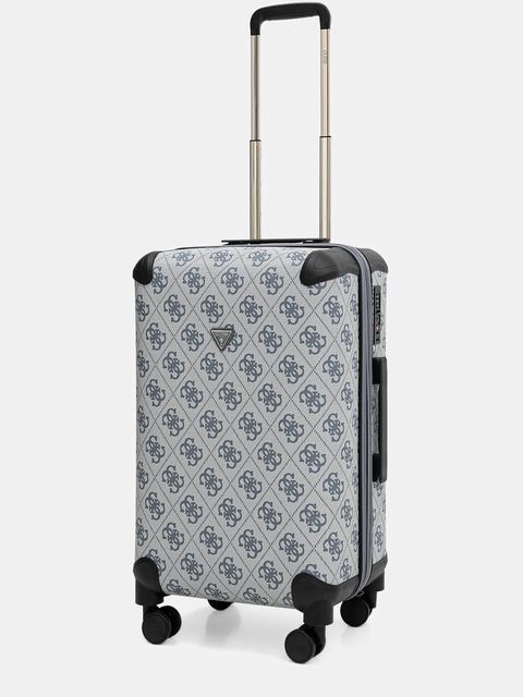 Guess walizka BERTA MEDIUM kolor niebieski TWOB86 88982