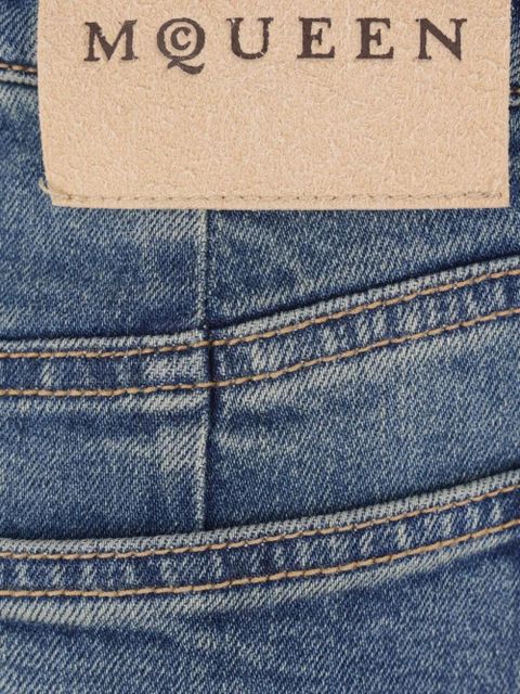 Alexander McQueen Kickback skirt - Blue