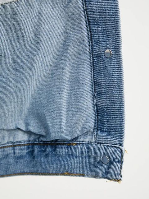Answear.LAB kurtka jeansowa kolor niebieski przejściowa