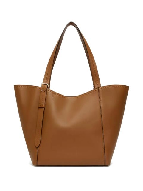 Max Mara large leather tote bag - Brown - zdjęcie produktu nr 2