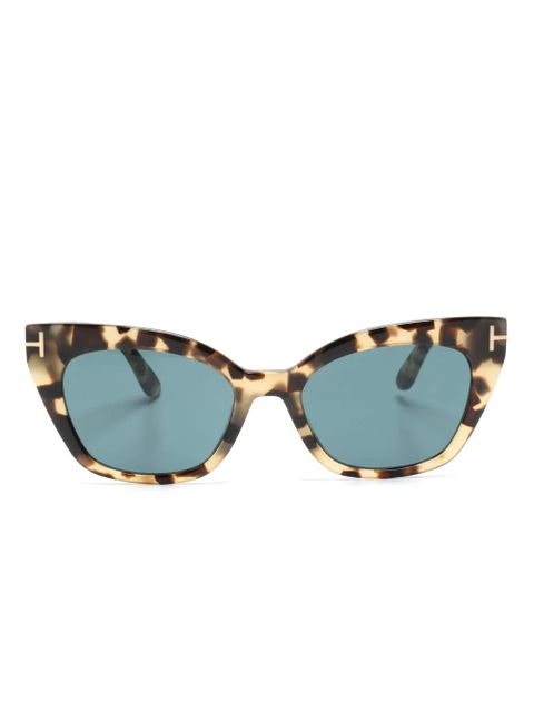 TOM FORD Eyewear cat-eye frame tortoiseshell sunglasses - Brown - zdjęcie produktu nr 1