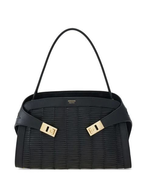 Ferragamo Hug handbag (M) - Black - zdjęcie produktu nr 1
