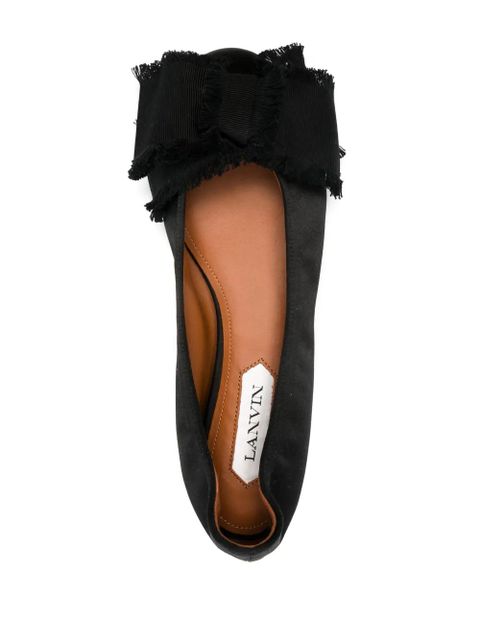 Lanvin bow-embellished ballerina shoes - Black - zdjęcie produktu nr 2