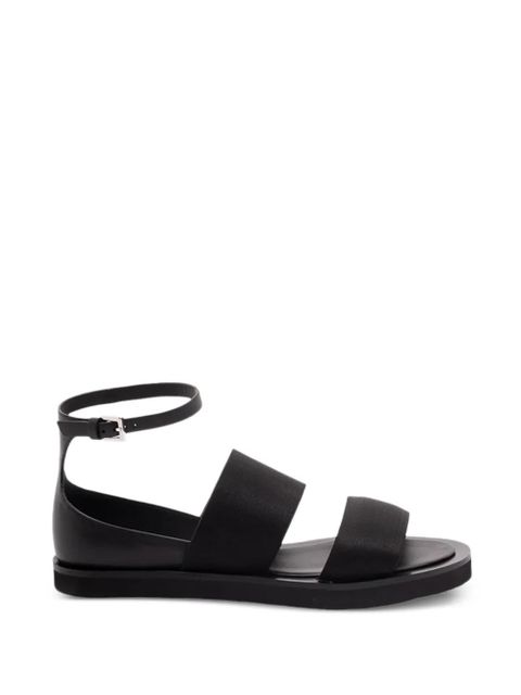 Max Mara leather flat sandals - Black - zdjęcie produktu nr 1