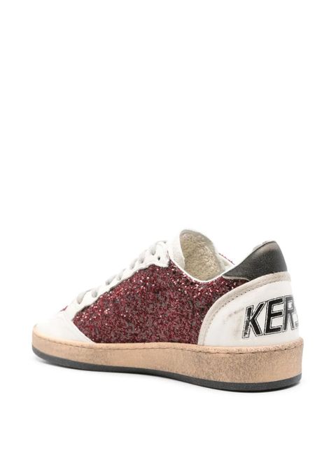 Golden Goose Ball Star panelled sneakers - Red