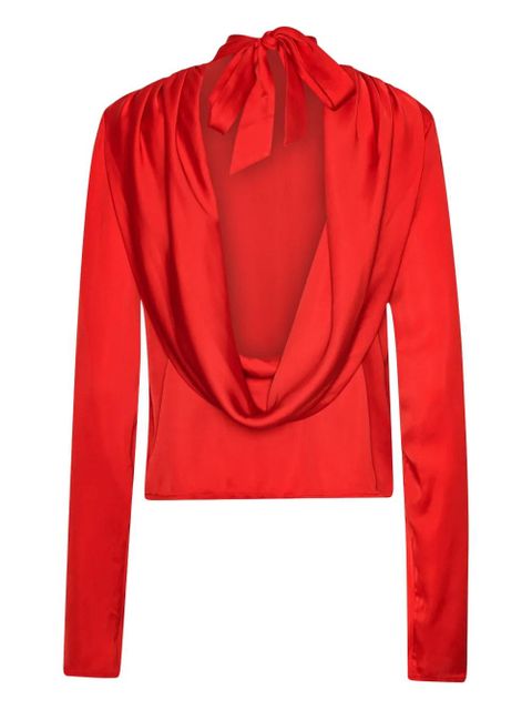 ROTATE BIRGER CHRISTENSEN cowl-back top - Red - zdjęcie produktu nr 1