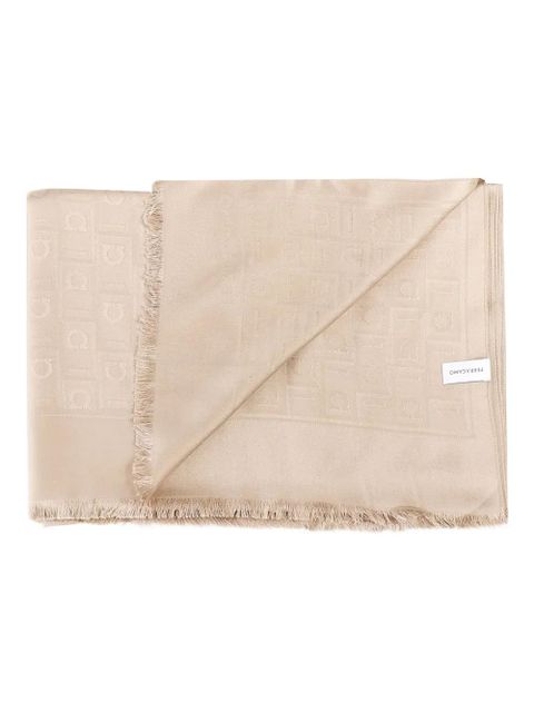 Ferragamo Gancini-pattern scarf - Neutrals - zdjęcie produktu nr 2