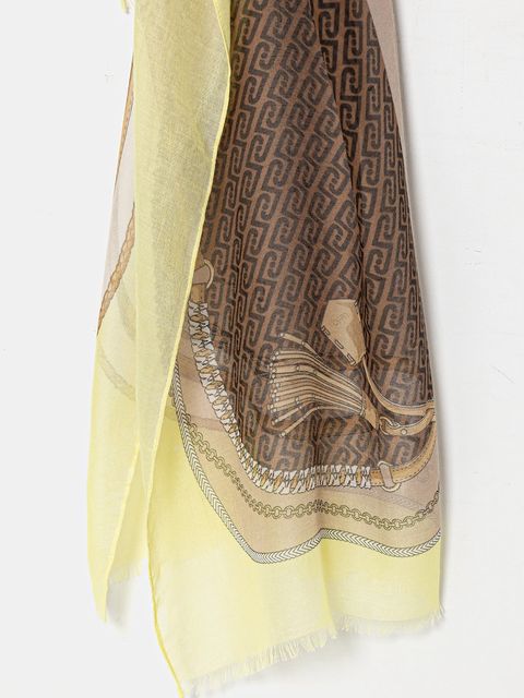 Liu Jo szal damska kolor żółty wzorzysta 2A6052 T2745 - zdjęcie produktu nr 2