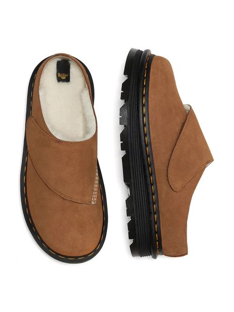 Dr. Martens klapki skórzane ZebZag AnyWair Warm Lined Mule