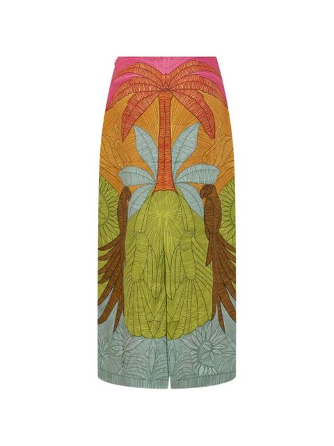 FARM Rio printed maxi skirt - Green - zdjęcie produktu nr 2