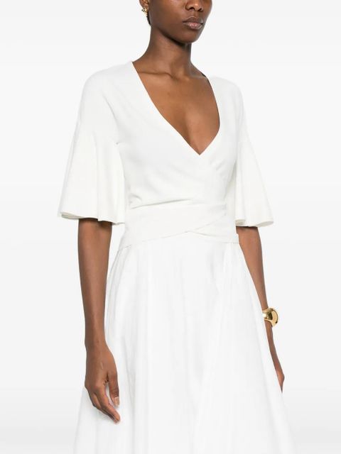 Jacquemus The Paysan ruffled top - Neutrals