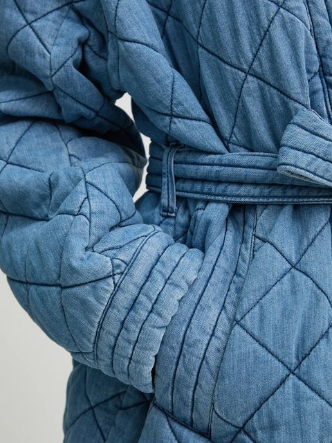 MUNTHE kurtka jeansowa FRIDOLF damska kolor niebieski przejściowa oversize 251153425108 - zdjęcie produktu nr 2