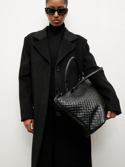 Answear.LAB płaszcz damski kolor czarny przejściowy